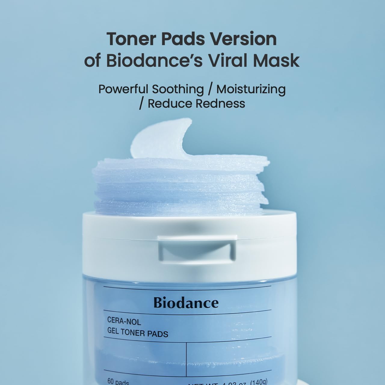 [BIODANCE] CERA-NOL GEL TONER PADS-60 PADS